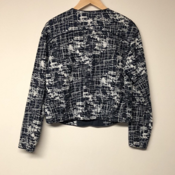 Kenar Navy Blue Full Zip Blazer - Picture 7 of 8